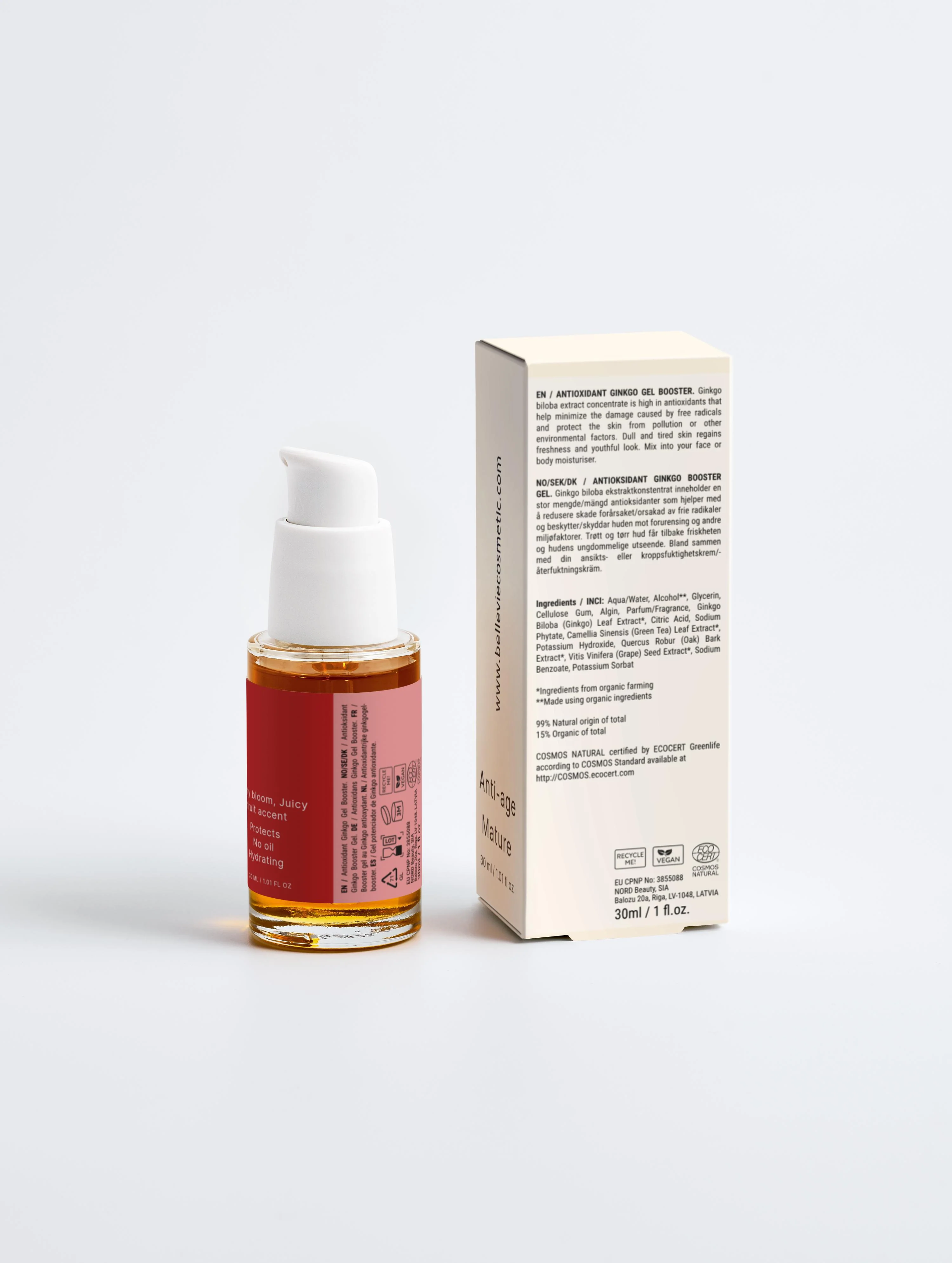 Antioxidant Ginkgo Gel Booster 30ml – Hydrate, Protect & Revive Dull Skin - Image 8