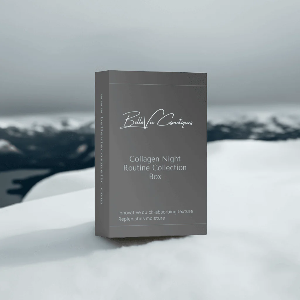 Collagen Night Routine Collection Box - Collagen Anti-Age Night Cream, Collagen Boost Serum, Smoothing Eye Cream - Image 3