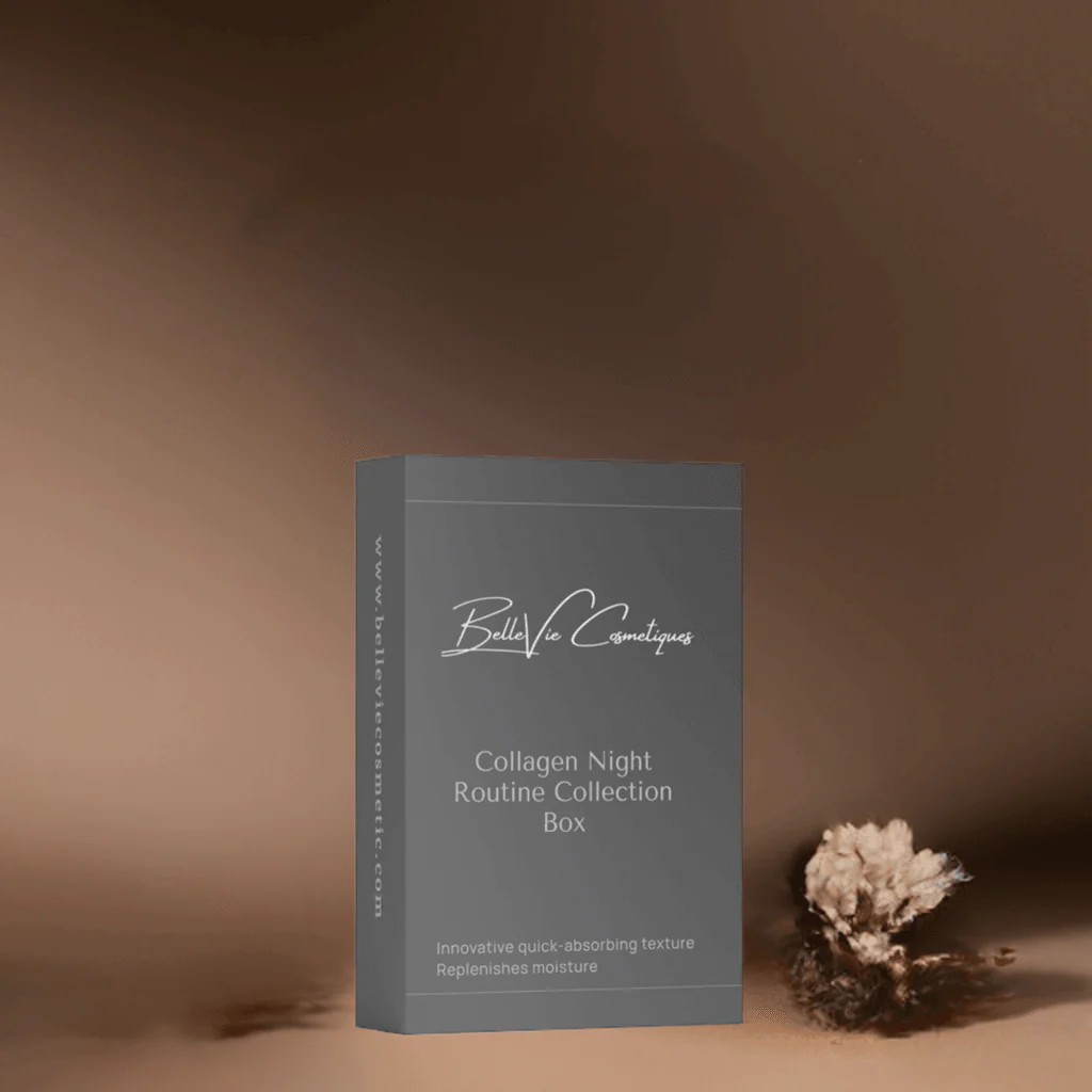 Collagen Night Routine Collection Box - Collagen Anti-Age Night Cream, Collagen Boost Serum, Smoothing Eye Cream - Image 4