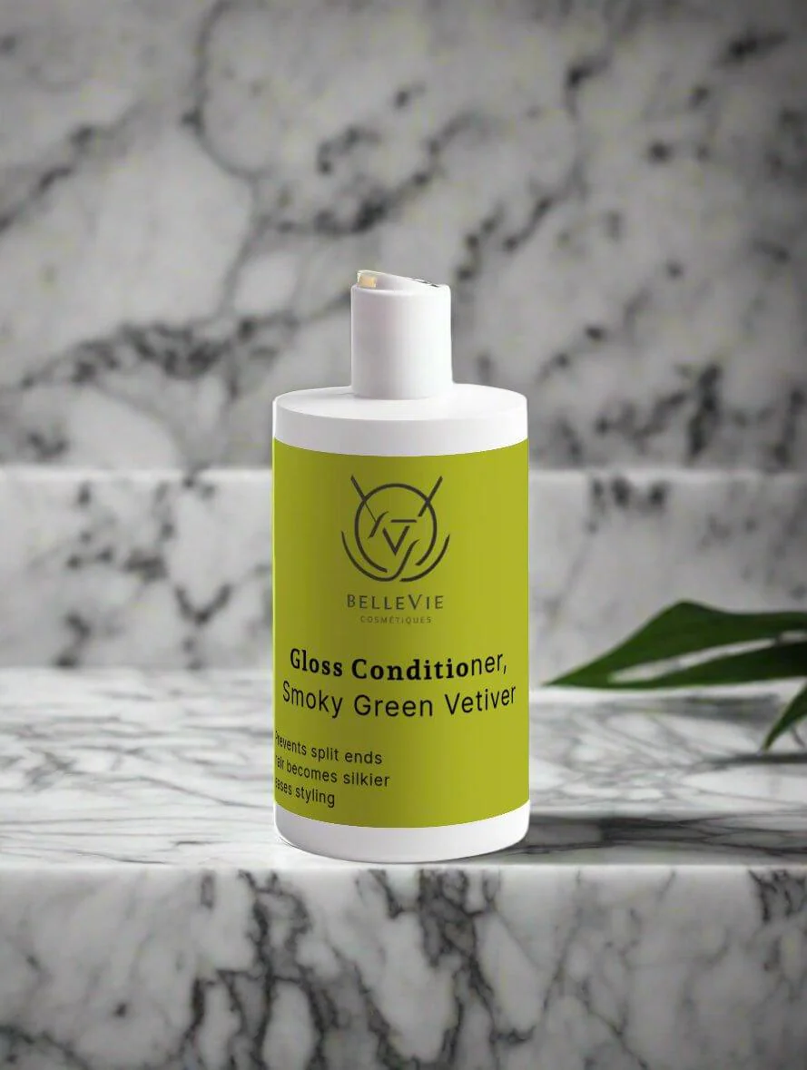 Gloss Conditioner Smoky Green Vetiver 370ml – Smooth, Shine & Split-End Care - Image 4