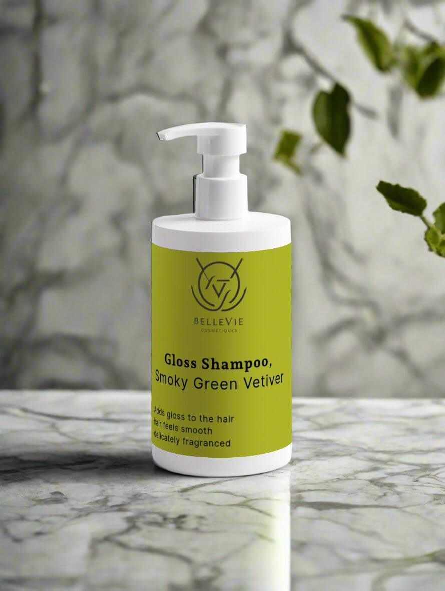 Gloss Shampoo Smoky Green Vetiver 400ml – Shine + Smooth Hair Renewal - Image 5