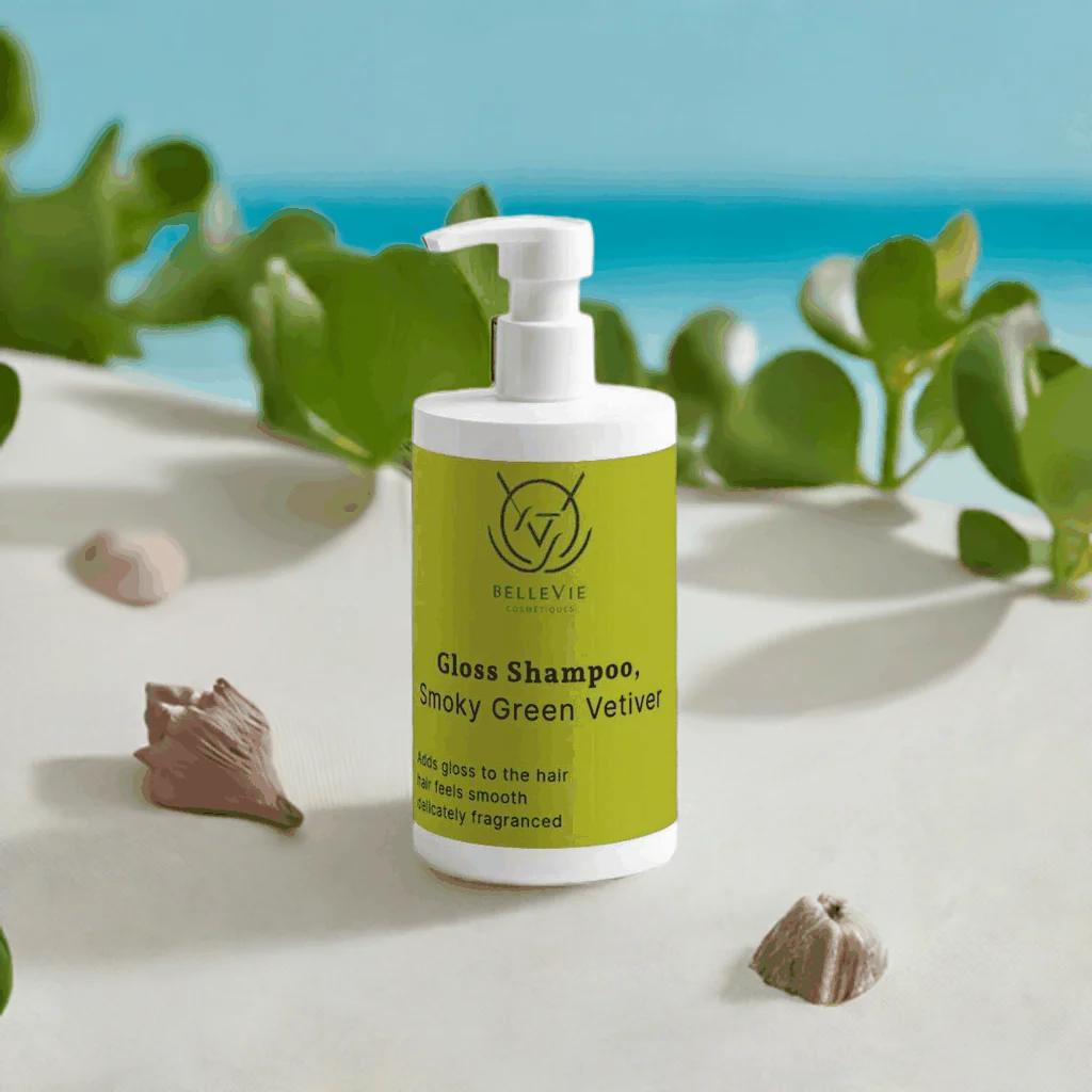 Gloss Shampoo Smoky Green Vetiver 400ml – Shine + Smooth Hair Renewal - Image 6