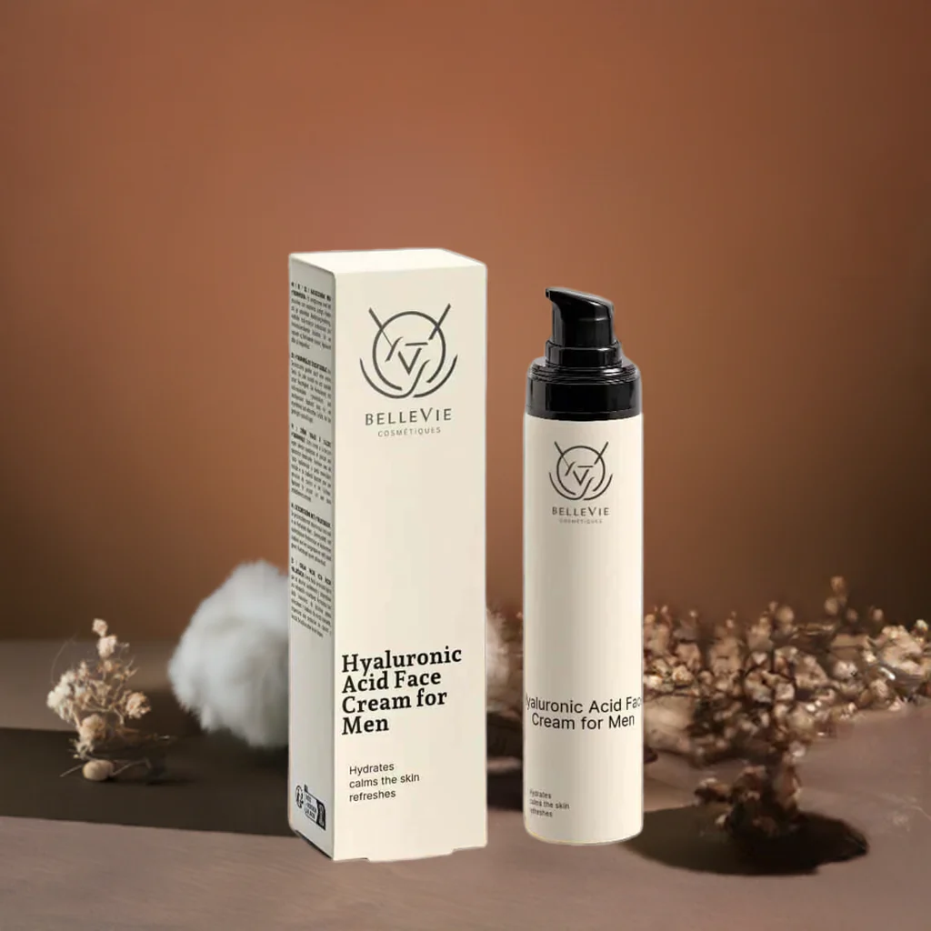 Hyaluronic Acid Face Cream for Men 50ml – Lightweight Hydration + Post-Shave Comfort - Image 3