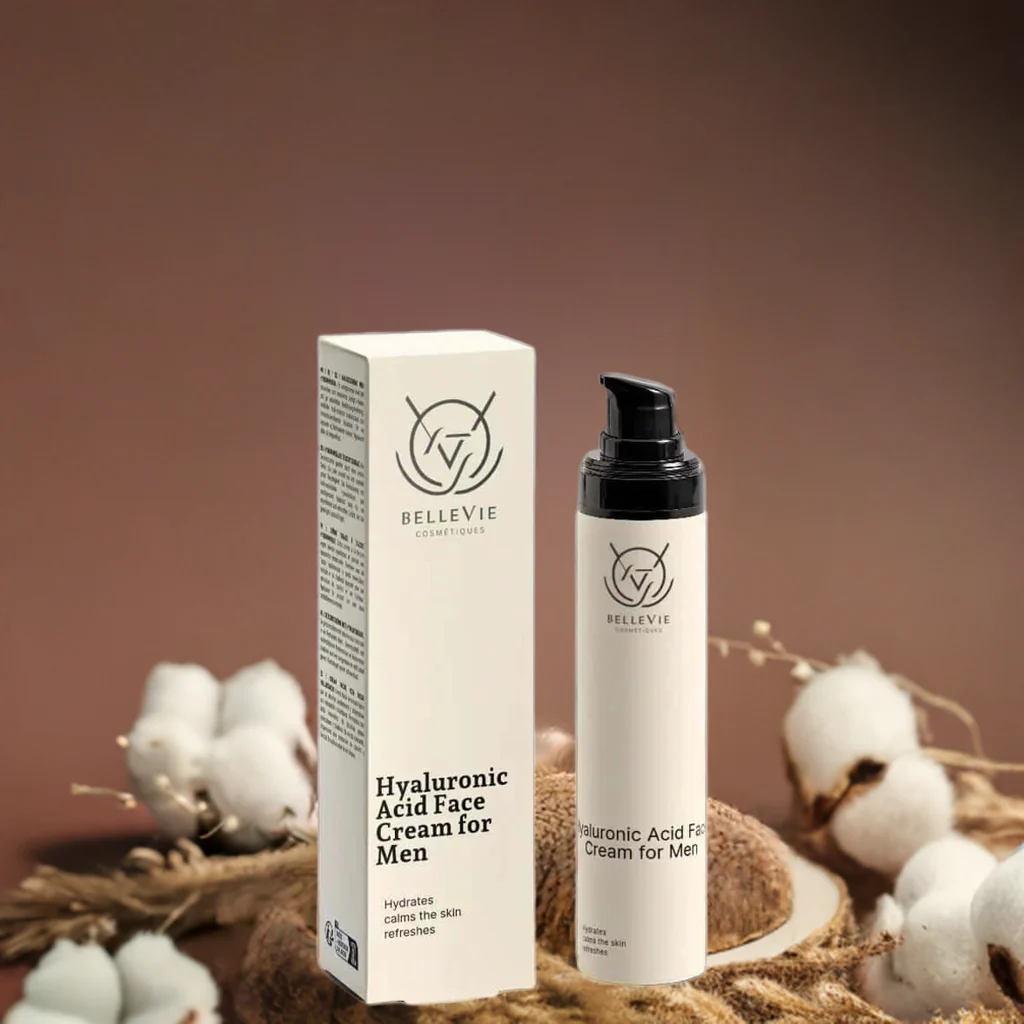 Hyaluronic Acid Face Cream for Men 50ml – Lightweight Hydration + Post-Shave Comfort - Image 4