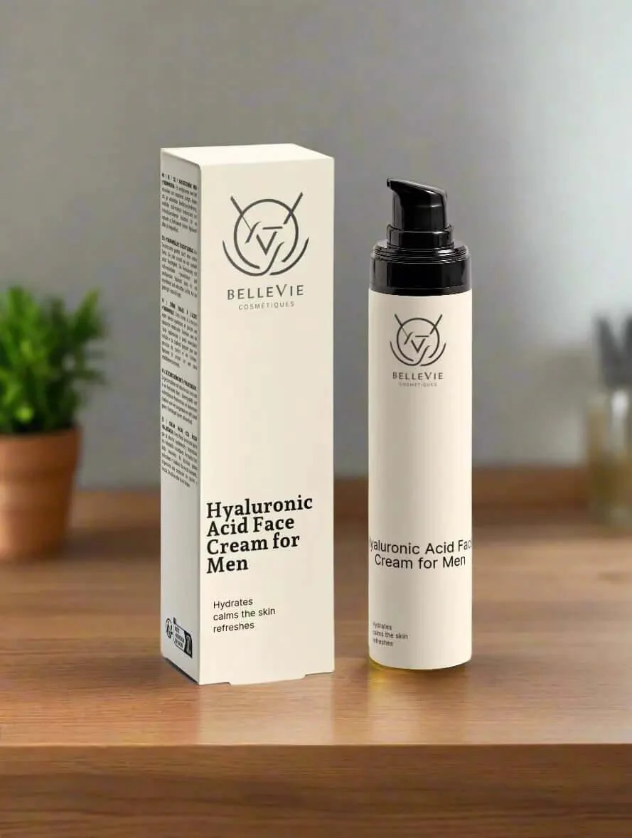 Hyaluronic Acid Face Cream for Men 50ml – Lightweight Hydration + Post-Shave Comfort - Image 6