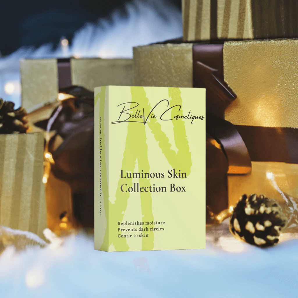 Luminous Skin Collection Box - included Biphasic Makeup Remover, Collagen Boost Serum, Brightening Eye Cream