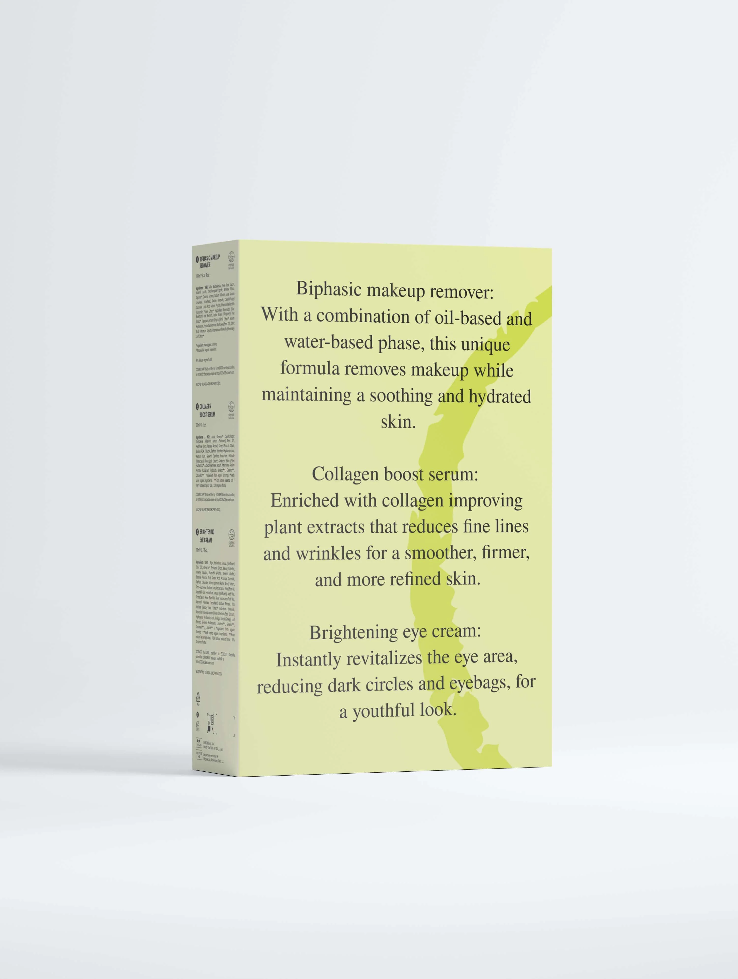 Luminous Skin Collection Box - included Biphasic Makeup Remover, Collagen Boost Serum, Brightening Eye Cream - Image 9