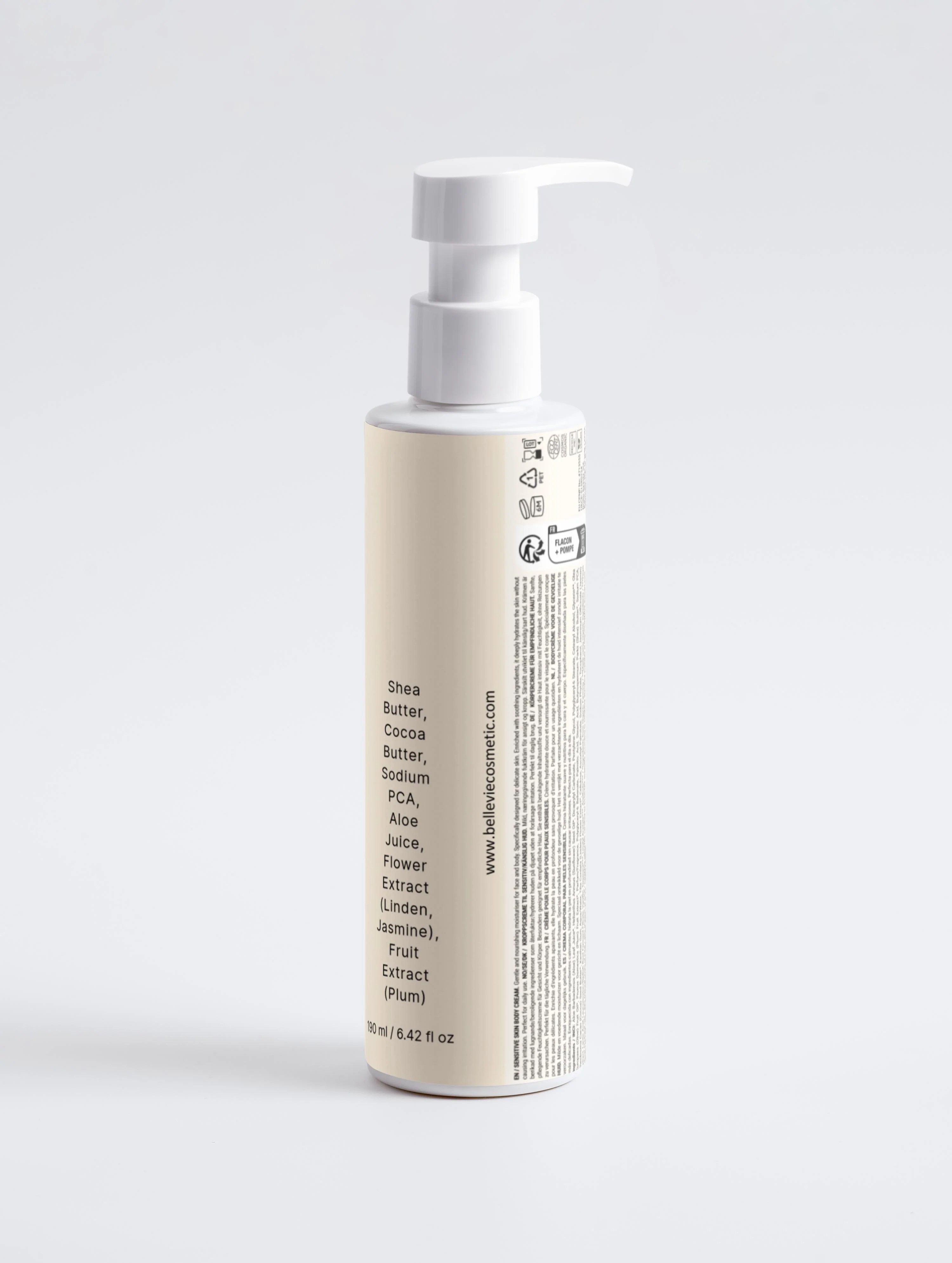 Sensitive Skin Body Cream 190ml – Hydrating Water Lily & Jasmine - Image 5