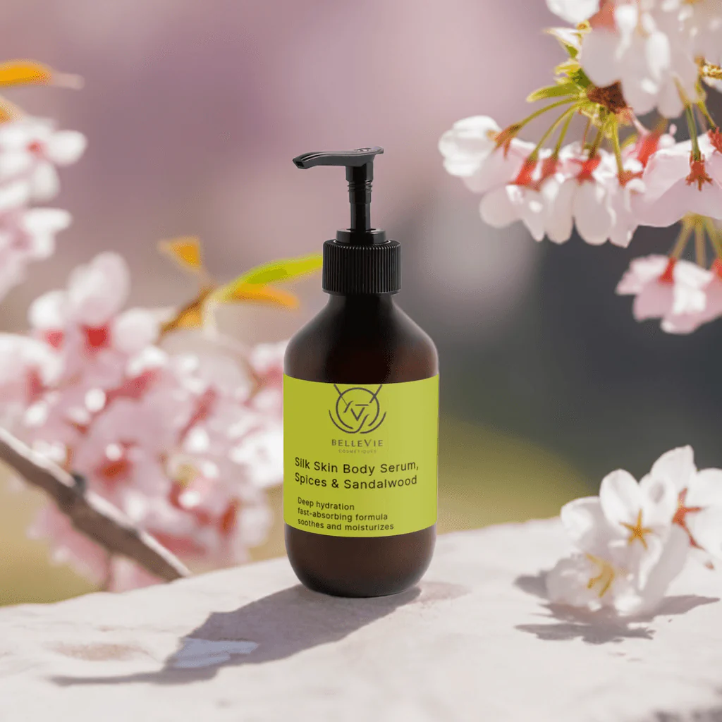 Silk Skin Body Serum 270ml – Spices & Sandalwood | Silky Glow Body Care - Image 3