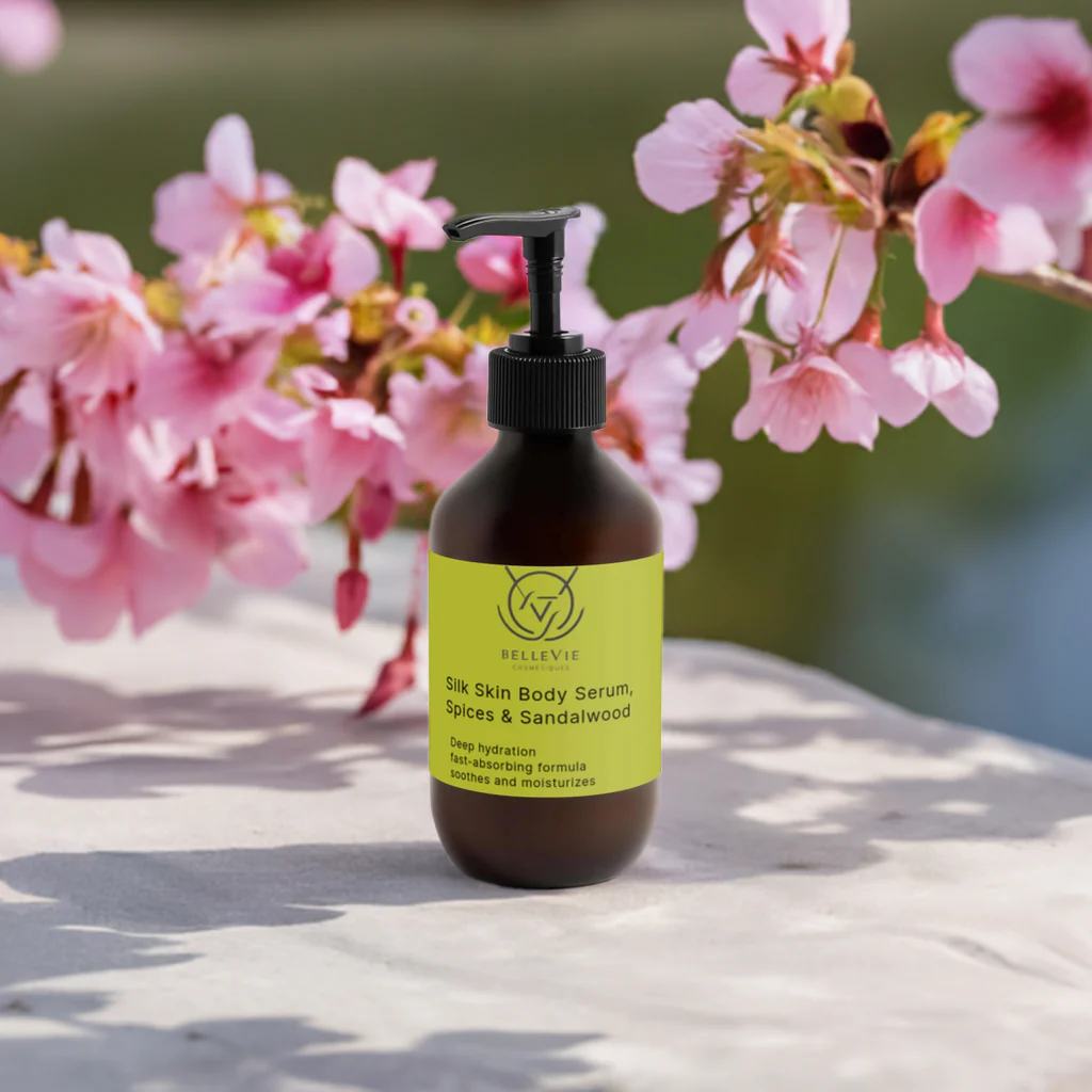 Silk Skin Body Serum 270ml – Spices & Sandalwood | Silky Glow Body Care - Image 4