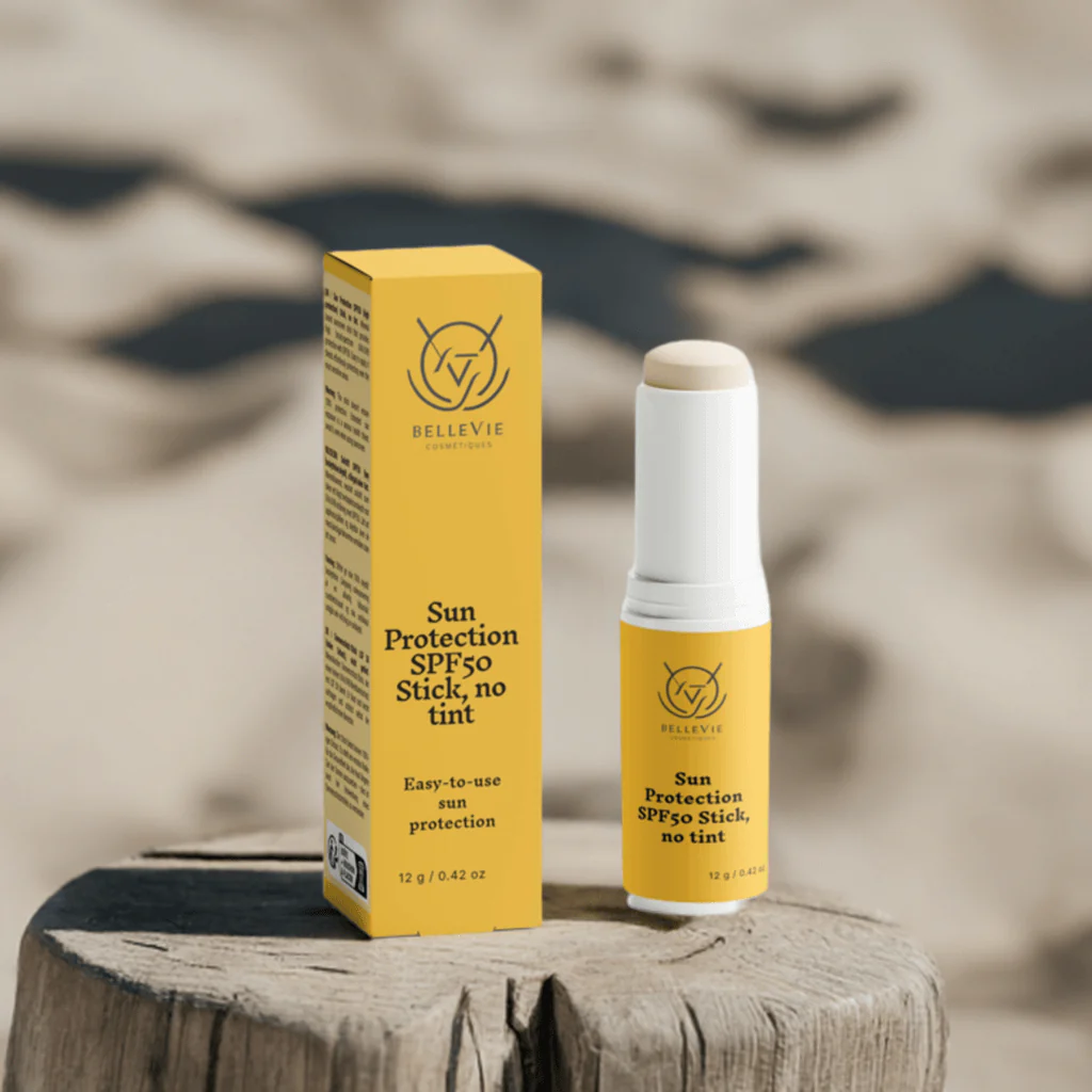 SPF50 Mineral Sunscreen Stick (No Tint) 12g – Invisible Broad-Spectrum Protection - Image 3