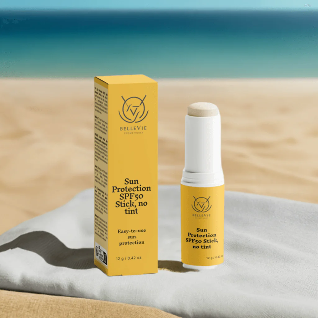 SPF50 Mineral Sunscreen Stick (No Tint) 12g – Invisible Broad-Spectrum Protection - Image 4