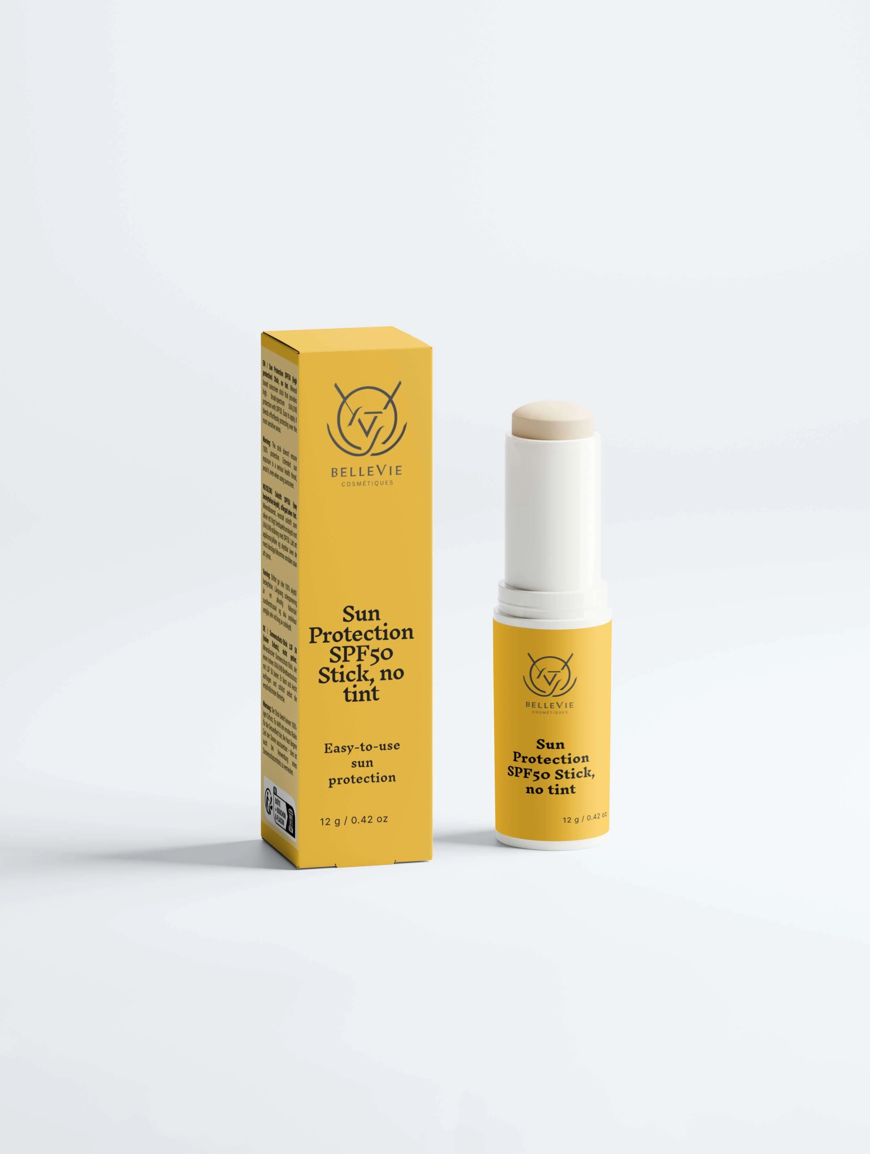 SPF50 Mineral Sunscreen Stick (No Tint) 12g – Invisible Broad-Spectrum Protection - Image 5
